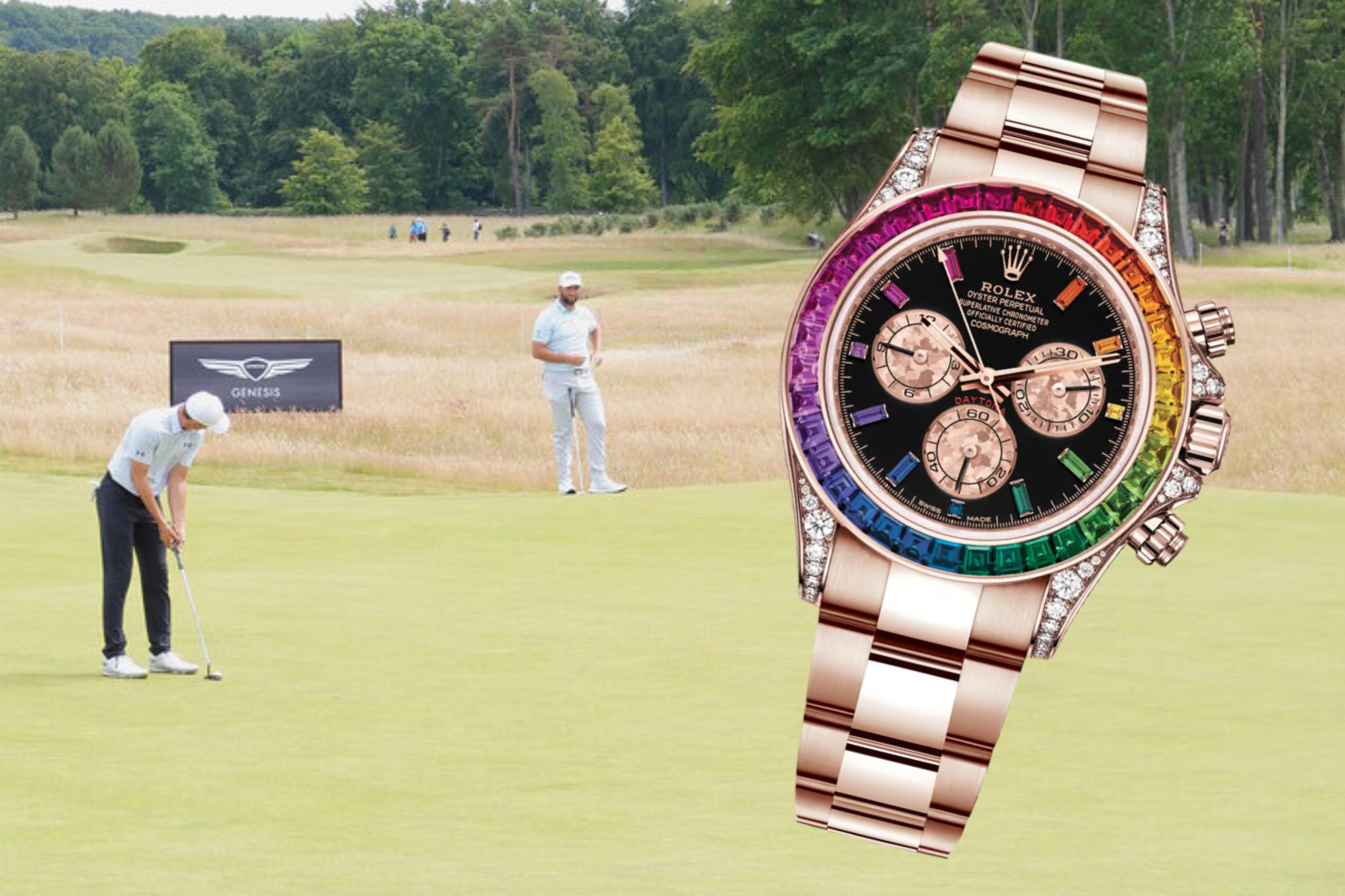 Jon Rahm Swings a Rainbow Daytona