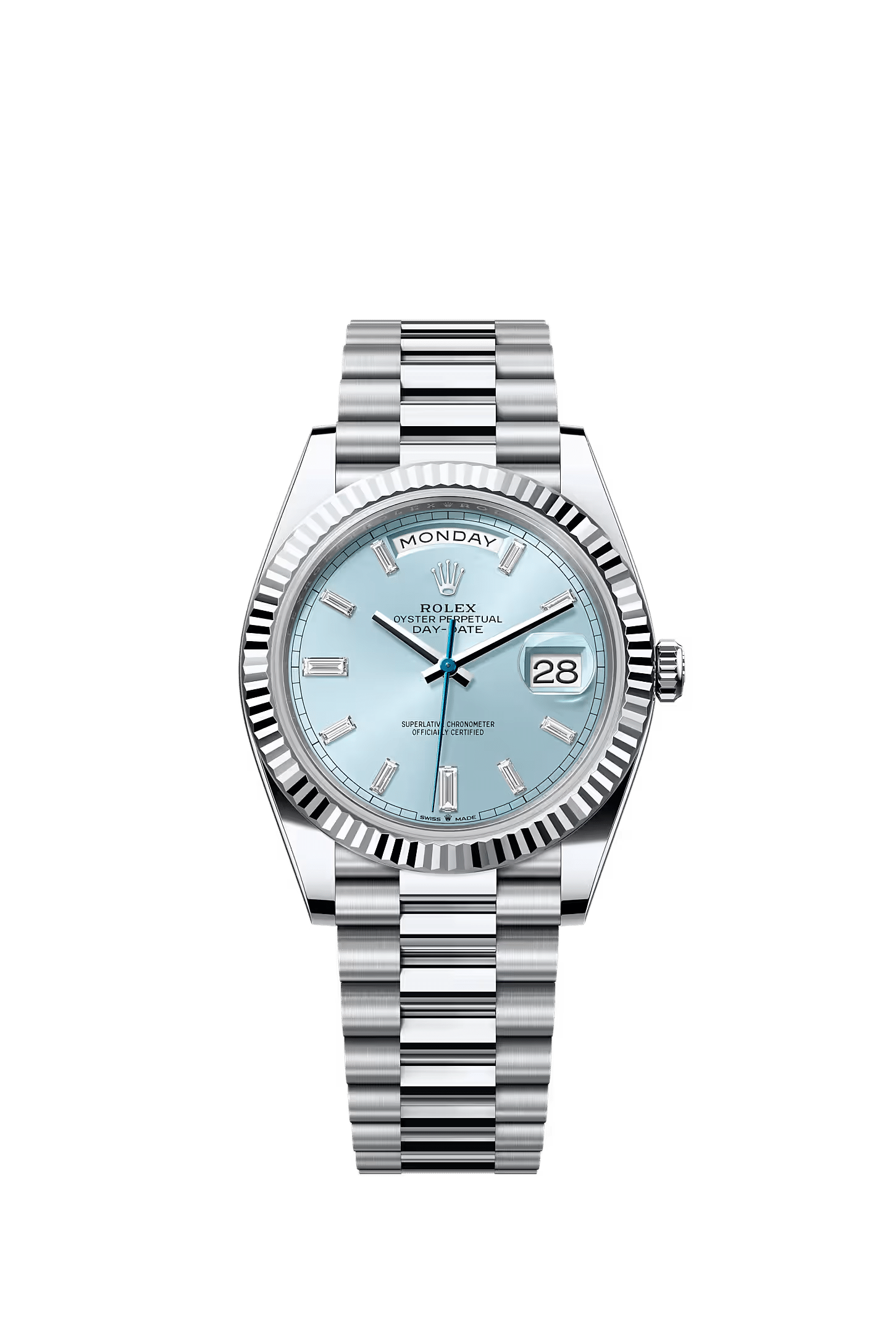Rolex Day-Date 40 Platinum Baguette